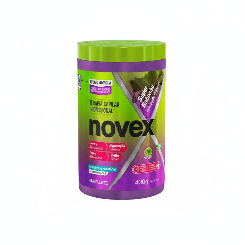 Creme de Tratamento Novex Super Babosão 400g Hidratação Profunda com Babosa Original