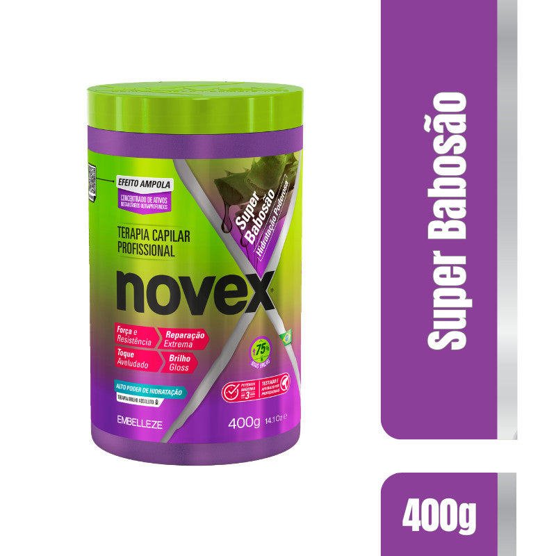 Creme de Tratamento Novex Super Babosão 400g Hidratação Profunda com Babosa Original