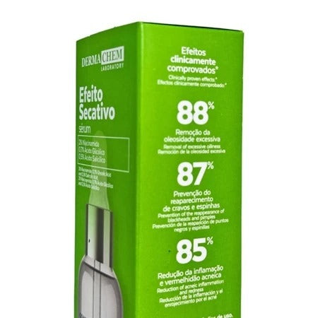 Sérum Facial Secativo Dermachem Ácido Salicílico 30ml | Antiacne, Controle da Oleosidade e Ação Anti-Inflamatória