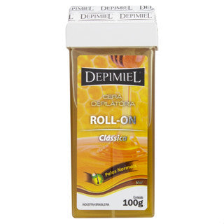 Kit 3 Ceras Depilatórias Roll-On Depimiel Pelos Normais Grossos e Resistentes 100g Original