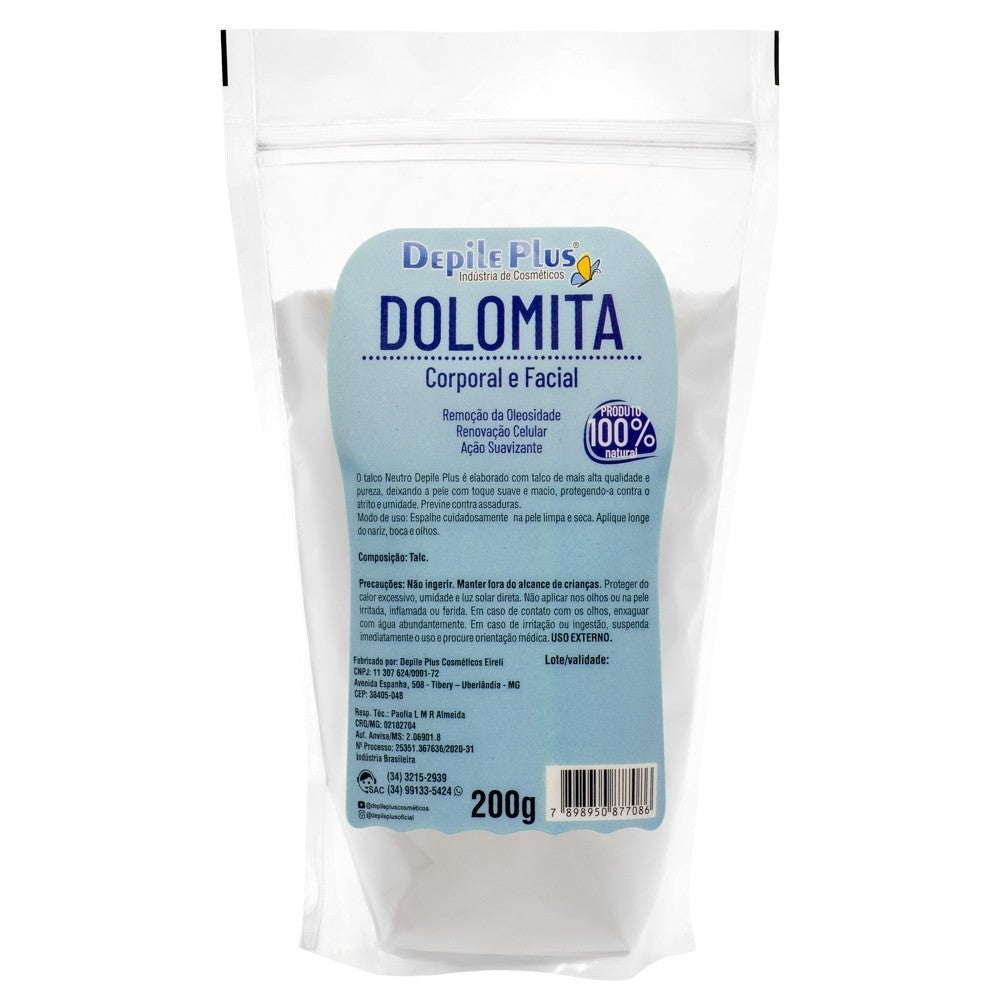 Kit Depile Plus Óleo Hidratante Removedor de Cera Algodão 100ml + Talco Dolomita 200g Original