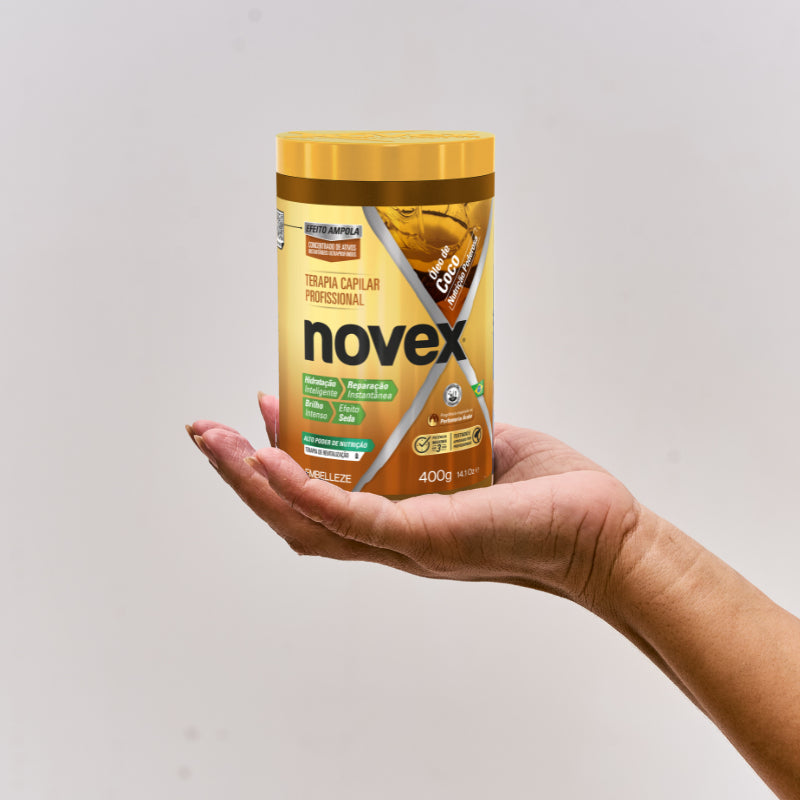 Creme de Tratamento Novex Óleo de Coco 400g | Hidratação Profunda, Nutrição e Brilho Intenso