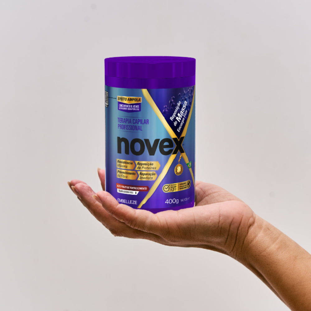 Creme de Tratamento Novex Reposição de Massa 400g | Reconstrução, Hidratação e Fortalecimento dos Fios