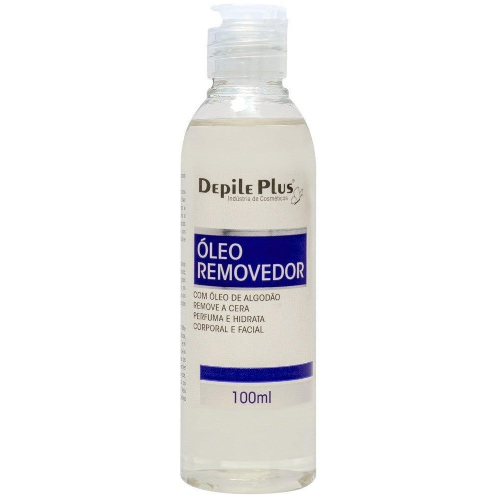 Kit Depile Plus Óleo Hidratante Removedor de Cera Algodão 100ml + Talco Dolomita 200g Original