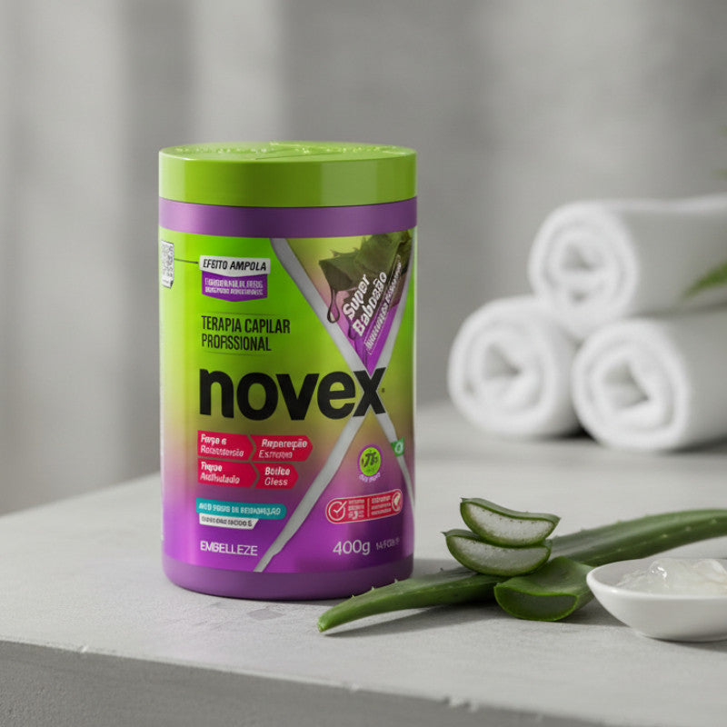 Creme de Tratamento Novex Super Babosão 400g Hidratação Profunda com Babosa Original