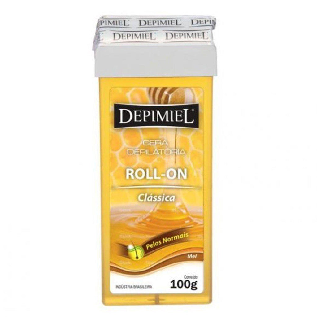 Kit Aquecedor de Cera Roll-On + Refil de Cera 100g + 50 Lenços para Depilação Original