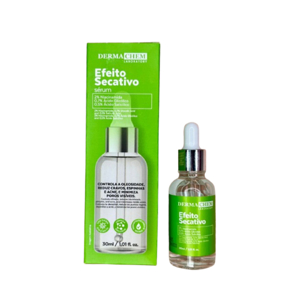 Sérum Facial Secativo Dermachem Ácido Salicílico 30ml | Antiacne, Controle da Oleosidade e Ação Anti-Inflamatória
